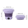 thumbnail image 3 of Portable Washing Machine, Mini Foldable Washer, Small Washing Machine for Apartment, Camping, RV, Travel, Underwear, Socks, Baby Clothes,11L, 3 of 11