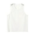 thumbnail image 3 of Tauxra Men's Sleeveless Mesh Vest,Summer Hollow Out Fitness V Neck Breathable Knit, 3 of 7