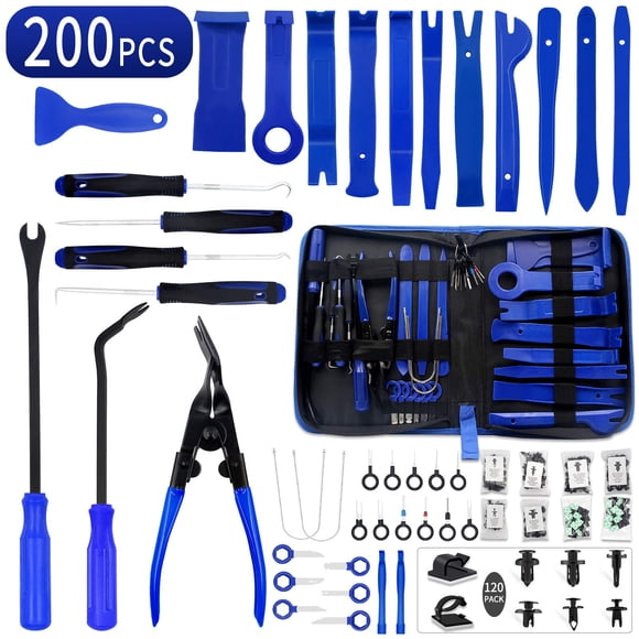 Kit de herramientas para quitar molduras Wetado, 200 piezas, para coche, moldura, panel o puerta