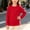 Red, variant on DJDLJWCJ Kids Girls Cotton Long Sleeve Tee Crewneck Loose Fit Basic Tees Tops Stretch Soft Comfortable Pullover Shirts Light Blue Size 4T