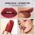 thumbnail image 4 of Set de tres pintalabios. Brillo de labios nude de larga duración, no pegajoso, maquillaje, 4 of 8