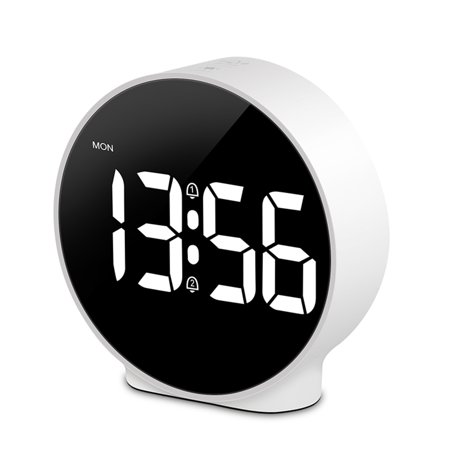 LED Bedroom Table Clock with Snooze Alarm and Temperature Display 12/24H Week Digital Desk Alarm Clocks Home Decor