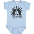 thumbnail image 3 of Inktastic My Boat My Rules Sailing Captain Boys or Girls Baby Bodysuit, 3 of 5
