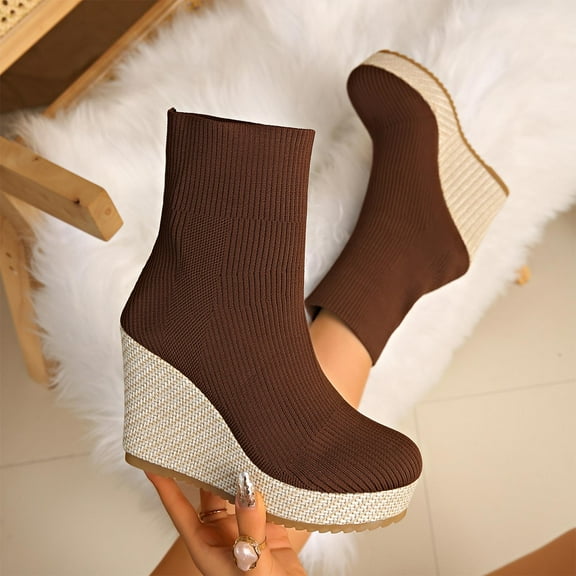 SKIYLEVZ Women's Snow Boots Warm Winter Fashion Boots Thermal Fleece Lined Soft Sole Warm Boots with Side Zipper Cold Weather Daily Outfit Party Club Footwear