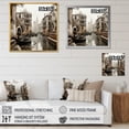 thumbnail image 4 of Designart "Ancient Watercourse Beige Canal History II" Canals Floater Framed Canvas Print, 4 of 7