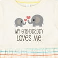thumbnail image 4 of Inktastic Grandaddy Loves Me Elephant Girls Baby Dress, 4 of 5