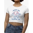 thumbnail image 3 of Keep On Keeping On Crop Tee Women's -SelectDesign Designs, 3 of 4