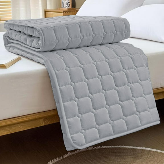 Taotanxi High Quality 100% Waterproof King Size Mattress Protector Cool Mattress Cover Breathable Deep Pocket Protection Machine Washable Noiseless And Quiet (Gray 198.12 Cm X 203.20 Cm)