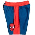 thumbnail image 7 of Marvel Spider-Man Big Boys' Swimwear 2-Piece Rashguard and Swim Trunks Set Spider Man Red Blue, 7 of 7