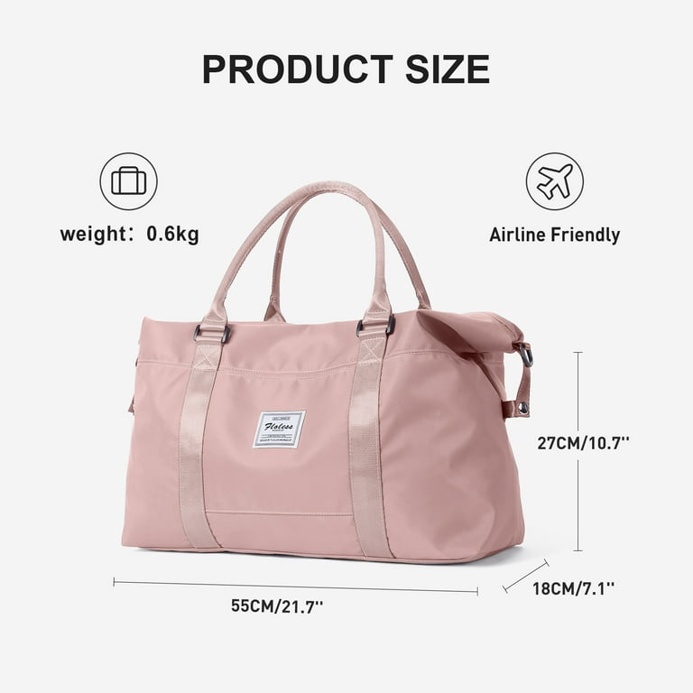  Rose Gold Paw Print Travel Duffel Bag Foldable weekender  overnight bag waterproof Carry on Luggage Handle Bag Sports Tote Gym Bag  Workout bag for Women Men Traveling