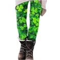 thumbnail image 5 of Levmjia Women Yoga Pants St Patricks Day Printed Fashion High Waist Workout Tight Leggings Soft Stretchy Polyester Gym Running Fitness And Casual Wear, 5 of 7