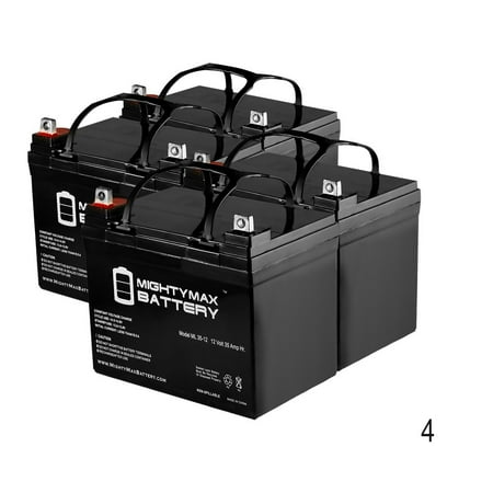 12v 35ah Sla Battery For Apollo 1500 1600 Swing Gate Operator 4 Pack