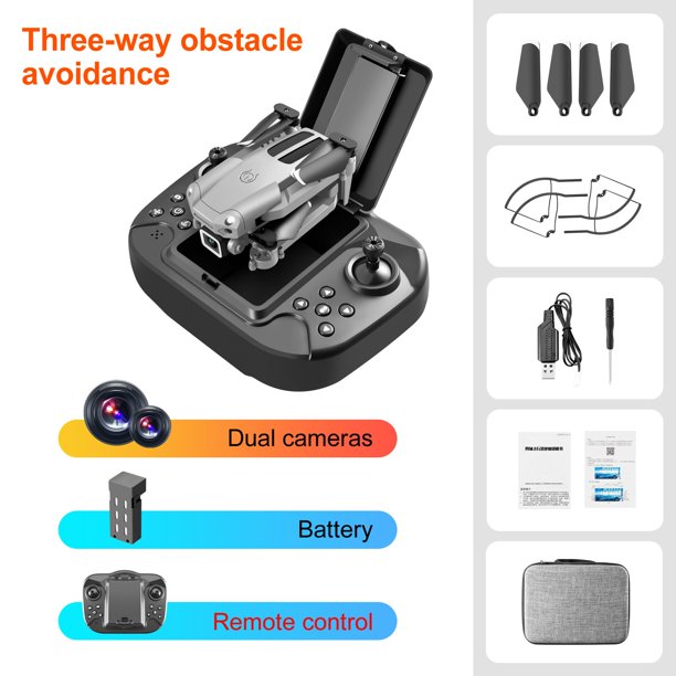 Fiudx Ofertas Flash Del Día Vehículo Inteligente Para Evitar Obstáculos, Control Remoto Plegable, Uav, Wifi, Altura Fija, Cuatro Cámaras Aéreas