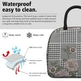 thumbnail image 3 of Obrewu Pioneer Flower Lunch Bag for Adult, Insulated, Leakproof, Oxford Cloth, 3 of 7