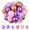 Purple, Pink, variant on Lnrkai 50 pack Balloons Set for Party Supplies, 12 inch Latex Helium Balloon for Christmas, Weddings, Birthdays, Holidays Decor