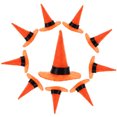thumbnail image 1 of 10 Uds. Sombreros de bruja de fieltro para Halloween, Mini sombrero de bruja, sombrero de bruja para fiesta, sombrero de bruja decorativo, 1 of 8