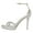 Gray, variant on FSJ Women Open Toe Rhinestone Strappy Sandals Ankle Strap Stiletto High Heels Sparkly Night Evening Platform Shoes Size 9 White