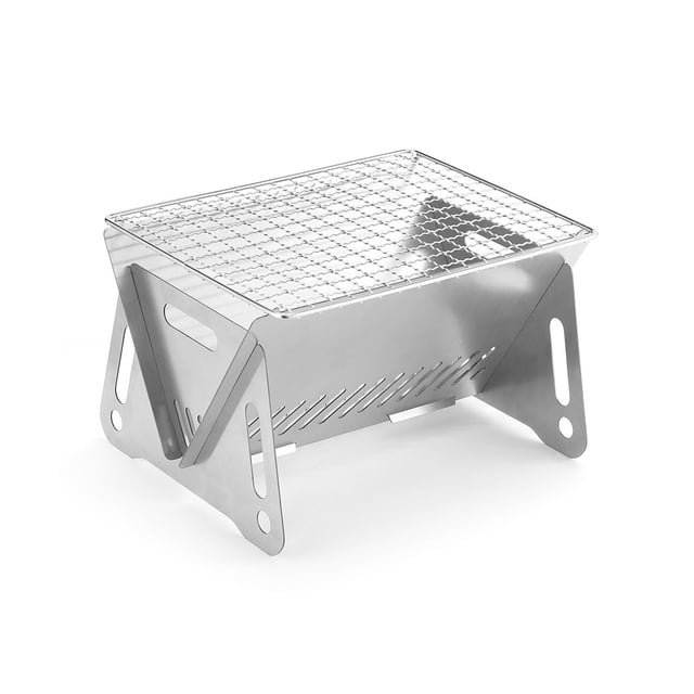 Wosthever Quemador para acampar al aire libre, estufa de cocina portátil de acero inoxidable con bolsa de almacenamiento, herramienta para asar Estufas de camping Wosthever OD023344-00