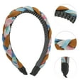 thumbnail image 3 of Unique Bargains 1 Pc Toothed Woven Headbands for Women Coffee Color, 3 of 6