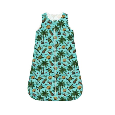

Cauagu Pineapple Sea Turtle for Infant Wearable Blanket Unisex Girl Boy Swaddle Transition Sack - Newborn Essentials Sleep Clothes-Medium