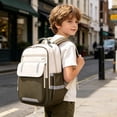 thumbnail image 1 of Mochila Escolar con Soporte Ergonómico para la Espalda, Acolchado de Malla Transpirable, Gran Capacidad, Nailon Resistente al Agua, Mochila Unisex para Adolescentes y Adultos, 1 of 7