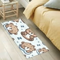 thumbnail image 6 of Bath Mat Soft Plush Non-Slip Absorbent Bathroom Rugs 39"x20" Sleeping Cute Bear, 6 of 8
