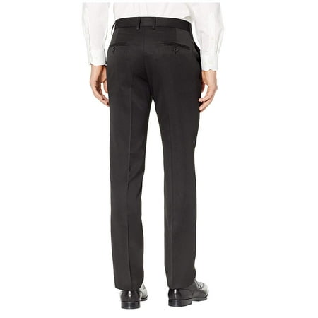 Kenneth Cole Mens Slim fit Dress Pants 38 / 32 Black