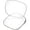 53mm_Clear Lens With Blue Light Blocking, variant on VisionGlobal Replacement Lenses for Ray-Ban Meta RW4008 (53mm), Polarized Brown Sunglass Lenses, Unisex