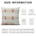 thumbnail image 5 of GOSMITH  Boho Throw Pillow Covers Farmhouse Decorative Square Cushion Covers Pillowcase with Mini Tassel for Sofa Couch Bed Chair Car, Off-White Coffee, 5 of 5