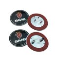 thumbnail image 1 of Insignia de parachoques de maletero con logotipo de capó delantero de coche de fibra de carbono para Saab 68mm, 2 uds., 1 of 5
