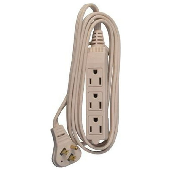 Master Electrician 03507ME Extension Cord, 16/3 SPT-2 Beige Low Profile Cube Tap, 6-Ft. - Quantity 24