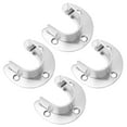 WSTEER 1 Set Wardrobe Closet Rod Brackets Bases Clothes Rod Seats