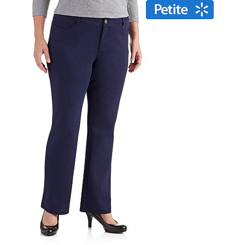 Women's Plus-Size Petite Bootcut Ponte Knit Pants - Walmart.com