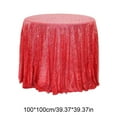 thumbnail image 3 of Qonioi Round Sequin Tablecloth, Glitter Fabric Sparkling Table Cover, Elegant Mesh Sequin Cloth for Wedding Birthday Party Christmas Decor, 3 of 6