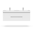 thumbnail image 4 of Vanity Art 60" Double Sink Wall Mount Bathroom Vanity Set Engineering Stone Top High Glossy Finish, 4 of 9