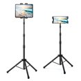 thumbnail image 1 of Raking Tablet Floor Stand, Height Adjustable Cellphone Floor Stand with 360Â°Rotating Tripod Mount, Compatible with iPhone iPad Mini/Air/Pro and All 5.5-12.9 Inch Devices, 1 of 4