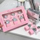thumbnail image 3 of 1/3 piezas de brillo labial rosa bonito, resistente al agua, transparente, líquido, lápiz labial, cosméticos de belleza, espejo, tinte de labios al agua, juego de regalo, maquillaje, 3 of 5