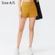 thumbnail image 2 of Pantalones cortos para correr para mujer, pantalones cortos deportivos para gimnasio y yoga para mujer con bolsillos para teléfono - amarillo, 4/S,:;:;, 2 of 5