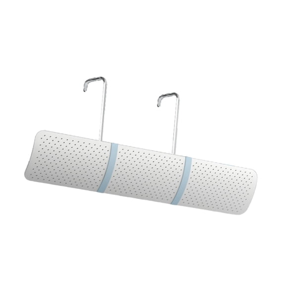 Deflector de aire acondicionado, deflector de viento con ganchos para colgar, fácil de instalar, accesorios para el hogar, deflector de ventilación de aire ajustable Azul