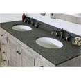 thumbnail image 4 of InFurniture WK1960-G-MG TOP 60 in. Rustic Solid Fir Double Sinks Vanity in Grey Driftwood With Polished Textured Surface Granite Top-No Faucet, 4 of 4