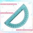 thumbnail image 4 of 12 Pcs of Colorful Plastic Protractors 180 Degrees 6 Inches Mathematical Protractor Translucent Geometric for Learn Office Measurement Drawing, 4 of 6
