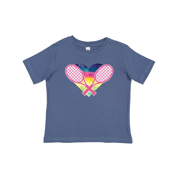 Inktastic Tennis Racket Heart Cute Girls Baby T-Shirt