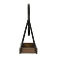 thumbnail image 2 of hometrends Circular Jewel Tabletop Mirror with Tray Black/Brown, 2 of 5