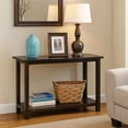 thumbnail image 3 of Ayne Table Console, 1 Étagère Inférieure, Cadre en Bois Noir Classique, 47 Pouces, 3 of 7