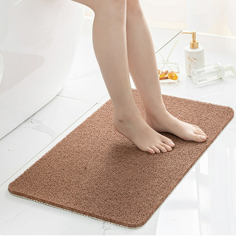 Non Slip Bathtub Mat Non Slip Shower Mat for Bathroom Wet Area Quick Drying  24''x16'' Beige, by Husfou