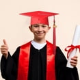 thumbnail image 1 of Graduation Party Decoration 2025 Graduation Hat Grad Caps with Tassel, 11 Inch Red Graduation Hat with Tassel, for Graduation Party Anniversary (Red), 1 of 6