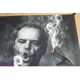thumbnail image 4 of Nifao Jack Nicholson Cigar Rings Giant Print – Canvas Painting, Wall Art Unframed, 53"L x 44"W, 4 of 12