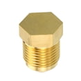 thumbnail image 5 of Uxcell Male 1/2 SAE / 3/4"-16UNF Brass Seal Plug Flare Tube Fitting 45 Degree Hex Pipe Fittings 3 Pack, 5 of 5