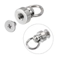 thumbnail image 5 of 8x8mm Pull Ring Rivets Studs Brass Electroplating Silver Tone 10 Pack, 5 of 5