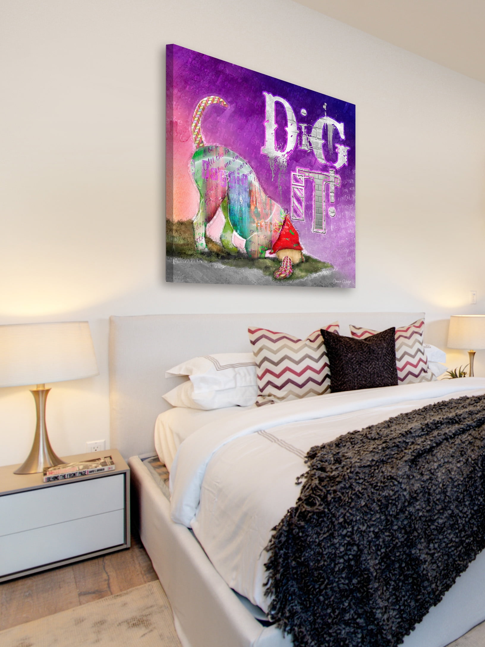 "Dig It" Painting Print on Wrapped Canvas